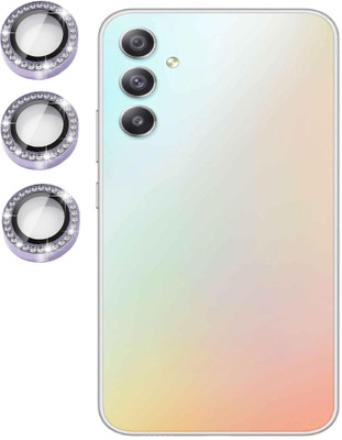 ankSONline Back Camera Lens Ring Guard Protector for Samsung Galaxy M34 5G, 9H Tempered Glass Diamond Shape(Pack of: 1)