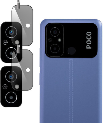 EZGER Back Camera Lens Glass Protector for POCO C55(Pack of: 2)