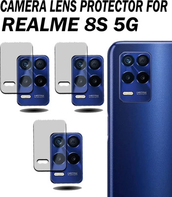 EJZATI Back Camera Lens Glass Protector for REALME 8S 5G(Pack of: 3)