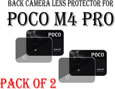 YCHROZE Back Camera Lens Glass Protector for Poco M4Pro(Pack of: 2)