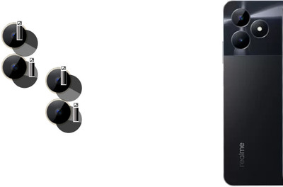 DAFFIN Front Camera Lens Glass Protector for realme C53(Pack of: 2)