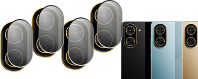 DAFFIN Back Camera Lens Glass Protector for POCO C71(Pack of: 4)