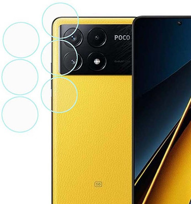 MOKPLZ Back Camera Lens Glass Protector for POCO X6 Pro 5G(Pack of: 2)