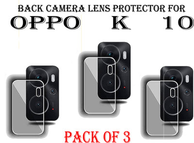 EJZATI Back Camera Lens Glass Protector for OPPO K10(Pack of: 3)