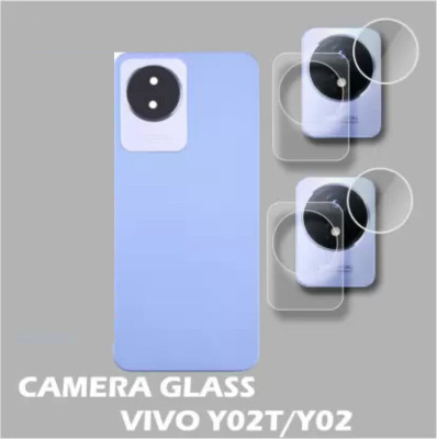 ICROMECK Back Camera Lens Glass Protector for VIVO Y02T, VIVO Y02(Pack of: 2)