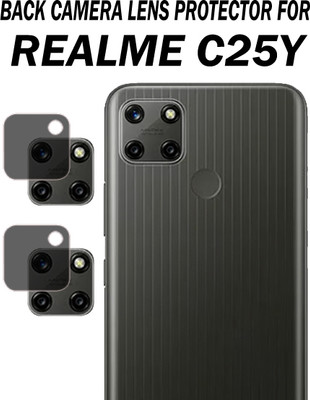 EJZATI Back Camera Lens Glass Protector for REALME C25Y(Pack of: 2)