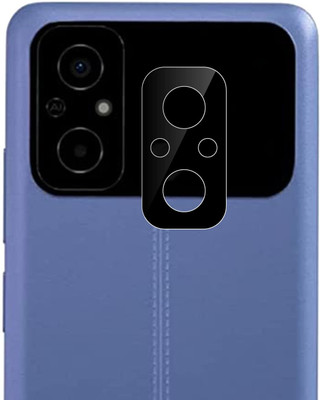 VOSKI Back Camera Lens Glass Protector for Poco C55 3D Back Rear Scratch Proof Camera Lens Protector Glass(Pack of: 1)