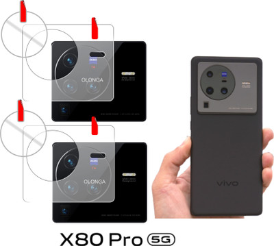 olonga Back Camera Lens Glass Protector for vivo x80 pro 5g(Pack of: 2)