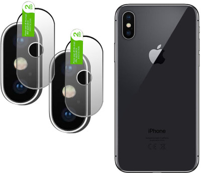 DAFFIN Back Camera Lens Glass Protector for iphone x(Pack of: 2)