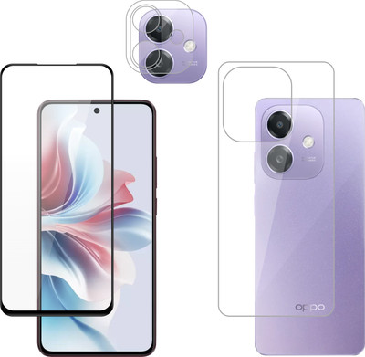 Vatsin Front & Back Camera Lens Glass Protector for Oppo A3x 5G, Front and Back Tempered Glass Combo for Oppo A3x 5G(Pack of: 3)