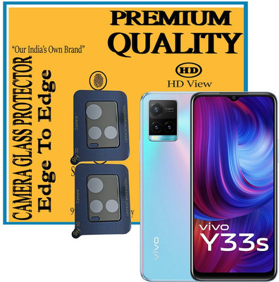 HIRDESH Back Camera Lens Glass Protector for Vivo Y33s(Pack of: 2)