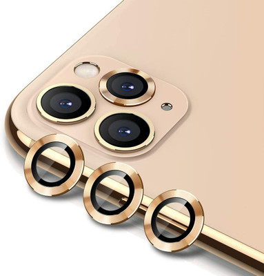 VIRMON Back Camera Lens Ring Guard Protector for IPHONE 12 PRO MAX Back Camera Lens Screen Protector, Back Metal Ring (GOLD)(Pack of: 1)