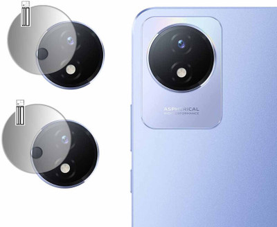 DOUMOF Back Camera Lens Glass Protector for Vivo Y02 CAMERA(Pack of: 2)
