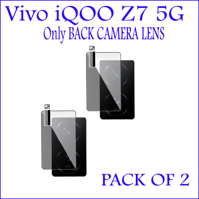 DAFFIN Back Camera Lens Glass Protector for iQOO Z7 5G(Pack of: 2)