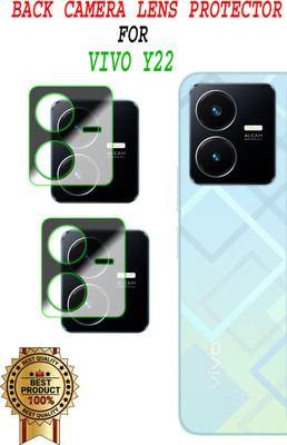 EJZATEX Back Camera Lens Glass Protector for VIVO Y22(Pack of: 2)