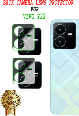 EJZATEX Back Camera Lens Glass Protector for VIVO Y22(Pack of: 2)