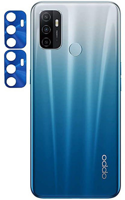 LIGHTWINGS Back Camera Lens Glass Protector for Oppo A53 Rear Camera Lens (Blue) Pack Of 2(Pack of: 1)