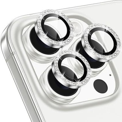 Bulkwala Back Camera Lens Ring Guard Protector for iPhone 16 Pro/16 Pro Max Camera Lens Protector(Pack of: 1)