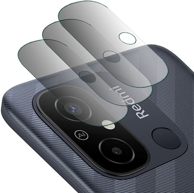 DOUMOF Back Camera Lens Glass Protector for Redmi 12C BACK CAMERA(Pack of: 3)