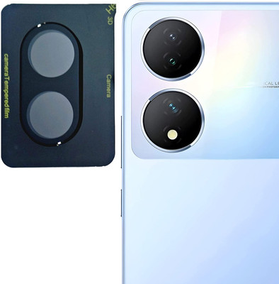 Casesily Back Camera Lens Ring Guard Protector for Vivo Y100 Edge to Edge 5D Glass Protector(Pack of: 1)