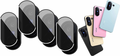 DAFFIN Back Camera Lens Glass Protector for VIVO X200FE(Pack of: 4)