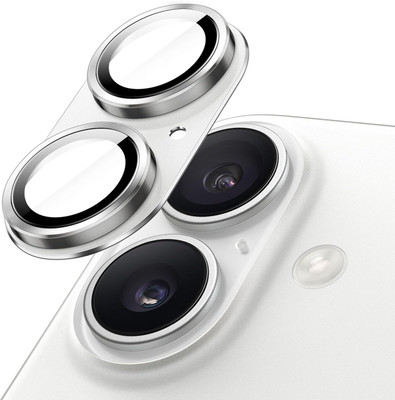 MOBCART Back Camera Lens Glass Protector, Camera Lens Ring Guard Protector for iPhone 17 – 360°Full Coverage, Metal Frame + 9H Glass Camera Protector Silver(Pack of: 1) MOBCART Back Camera Lens Glass Protector, Camera Lens Ring Guard Protector for iPhone 17 – 360°Full Coverage, Metal Frame + 9H Glass Camera Protector Silver(Pack of: 1)