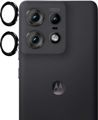 SCRENZO Back Camera Lens Ring Guard Protector for Moto Edge 50 Pro, Black Camera Ring Protector For Moto Edge 50 Pro(Pack of: 1)