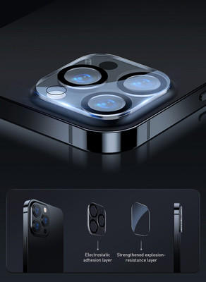 Pratibha Back Camera Lens Glass Protector for iPhone 11 Pro Acralic Edge to Edge 5D Glass Protector(Pack of: 1)