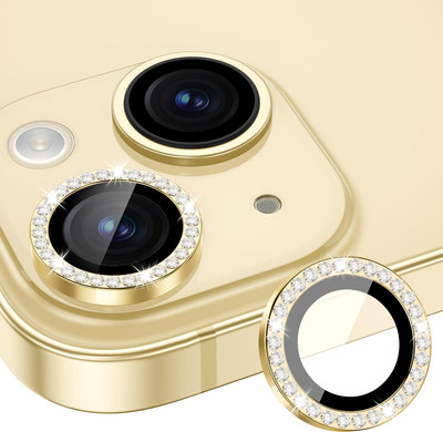 CASENED Back Camera Lens Glass Protector for iPhone 15, 15 Plus, iPhone 14, 14 Plus, iPhon 16e(Pack of: 1)
