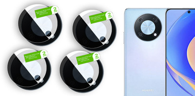 DAFFIN Back Camera Lens Glass Protector for Huawei nova Y90(Pack of: 4)