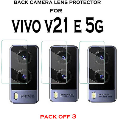 HIRDESH Back Camera Lens Glass Protector for VIVO V21E 5G(Pack of: 3)