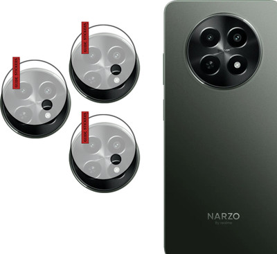 EJZATI Back Camera Lens Glass Protector for REALME NARZO N65 5G, BACK CAMERA LENS PROTECTOR(Pack of: 3)
