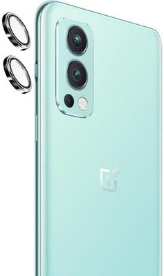 Evett Back Camera Lens Ring Guard Protector for OnePlus Nord 2 Silver Alluminium Glass Ring(Pack of: 2)