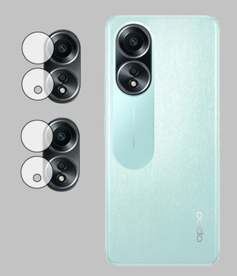 EJZATI Back Camera Lens Glass Protector for OPPO A58, BACK CAMERA LENS(Pack of: 2)