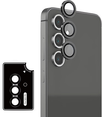 BOGATO™ Back Camera Lens Glass Protector for Samsung Galaxy S25 FE (Black)(Pack of: 3)