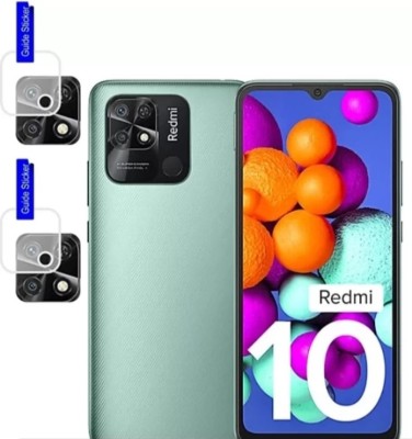 D Plus Back Camera Lens Glass Protector for Redmi 10(Pack of: 6)