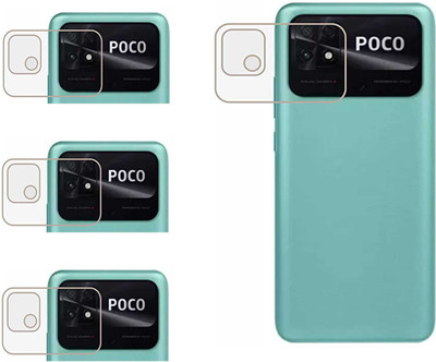 LIGHTWINGS Back Camera Lens Glass Protector for Xiaomi Poco C40(Pack of: 4)