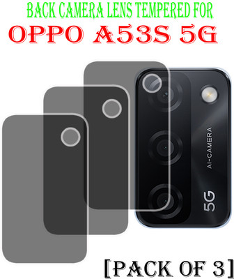YCHROZE Back Camera Lens Glass Protector for Oppo A53s 5G(Pack of: 3)