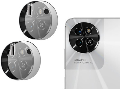 Hideous Back Camera Lens Glass Protector for Itel S23(Pack of: 2)