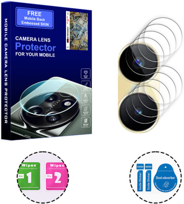 SOMTONE Back Camera Lens Glass Protector for Realme C53 4G (FREE 1 MOBILE EMBOSSED SKIN) CAMERA LENS PROTECTOR(Pack of: 4)