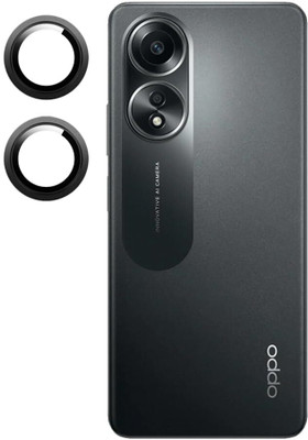 Mobilive Back Camera Lens Ring Guard Protector for Oppo A58 4G Black(Pack of: 2)