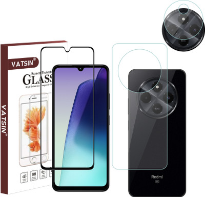 Vatsin Front & Back Camera Lens Glass Protector for Redmi A4 5G, Front and Back Tempered Glass for Redmi A4 5G(Pack of: 3)