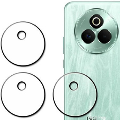 tombik Back Camera Lens Glass Protector for 58fa-Realme P3 Pro(Pack of: 3)