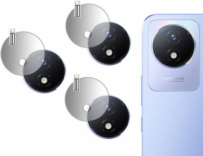 SCREENPROTECTOR Back Camera Lens Glass Protector for Vivo Y02 CAMERA(Pack of: 3)