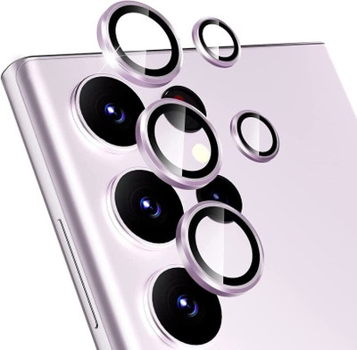 Dallao Back Camera Lens Glass Protector for Samsung Galaxy S23 Ultra 5G High Definition Full Coverage Camera Metal Ring(Pack of: 1)