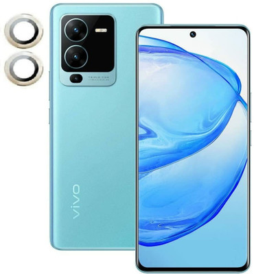 Maxboost Back Camera Lens Glass Protector for Vivo V25 Pro Full Coverage Metal Camera Lens Ring Protector (Gold)(Pack of: 1)