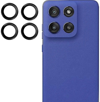 PROZZILE Back Camera Lens Glass Protector for Motorola Edge 60 Stylus 5G, Individual Metal Ring Tempered Glass Lens Cover(Pack of: 4)