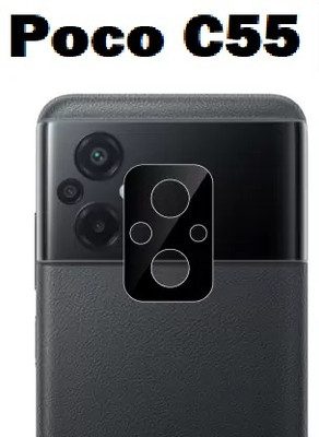 LIKEDESIGN Back Camera Lens Glass Protector for POCO C55, Poco C55(Pack of: 1)