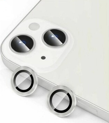 VPro Back Camera Lens Ring Guard Protector for iPhone 13 (White)(Pack of: 2)