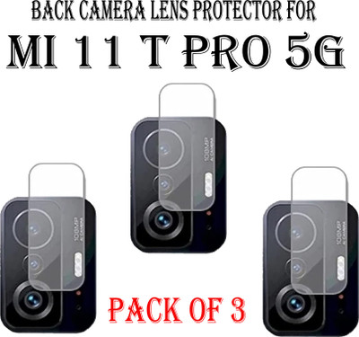 ejzatex Back Camera Lens Glass Protector for MI 11T PRO 5G(Pack of: 3)